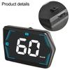 Daytime Driving HUD Head-Up Display GPS Car Speedometer Automatic Speed Notice Compact Digital For All Vehicle Types
