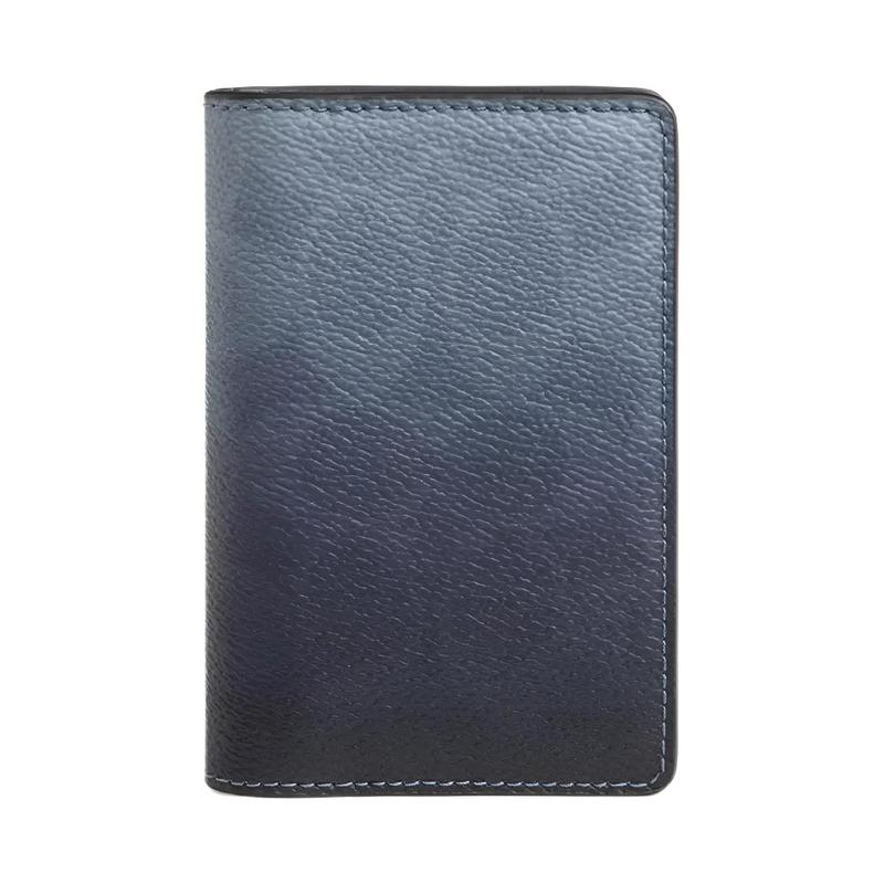 COACH Card Wallet etter Printed External Open Pocket Coated Canvas Card Holder Women s Blue blue синий