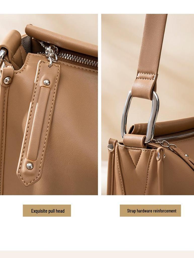 Dámská vintage crossbody taška přes rameno 2024 - High-end, Velkokapacitní, Nišový styl