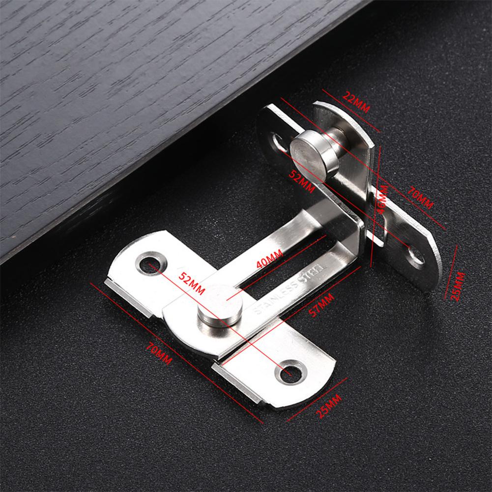 Multi-Purpose Sliding Door Cabinet File Cabinet Furniture Lock Bolt 90 Degree Easy Install