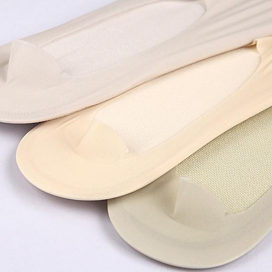 Breathable Toe Socks 2-Toe Invisible Liner Socks with Anti-Slip Silicone Ultra-Thin Moisture-Wicking Socks for Loafers Sneakers