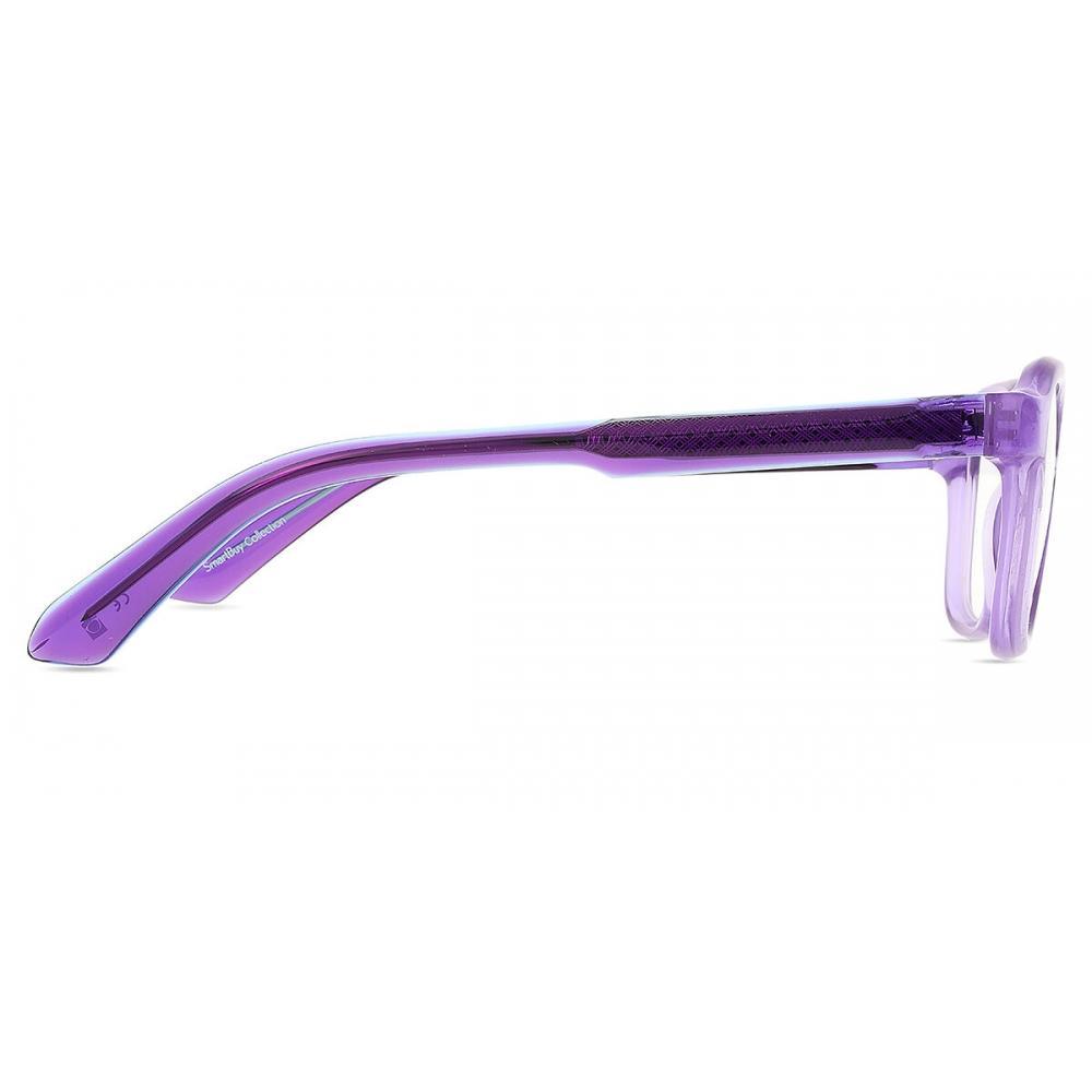 Full Rim Square Transparent Purple Smartbuy Collection Sorbet 94722 C4 Fashion Unisex Eyeglasses