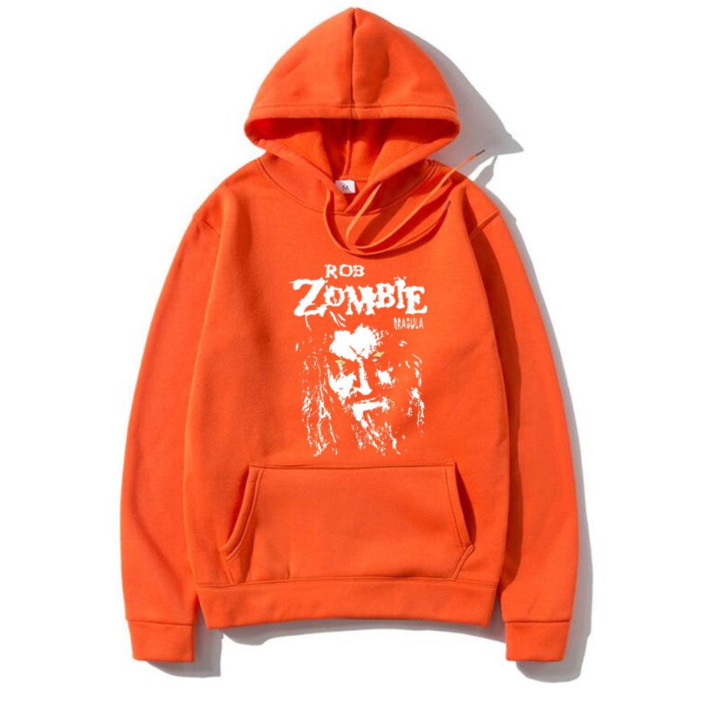 Rob Zombie Hellbilly Deluxe Dragula Retro Print Men Plus-size Hoodie Casual Street Horror Harajuku Y2K Long-sleeve Sweatshirt