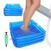 Portable Swimming Pool Footbath Bath Inflatable Multifunctional Foot Wash Basin Beach Camping Home Blue Foot Bath