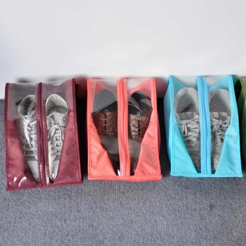 Household Portable Multifunction Travel Storage Bag Nylon 6 Colors Portable Organizer Bag Shoe Sorting Pouch Supplies Accessory