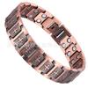 Adjustable Red Copper Magnetic Bracelet With Cross Design Vintage Style Geometric Mens Jewelry
