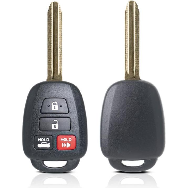 MechanMagic Key Fob Remote Replacement Fits for Toyota Corolla 2014-/Camry 2014-2017/Tacoma 2016-2018 HYQ12BDM Keyless Entry Remote Control HYQ12BEL