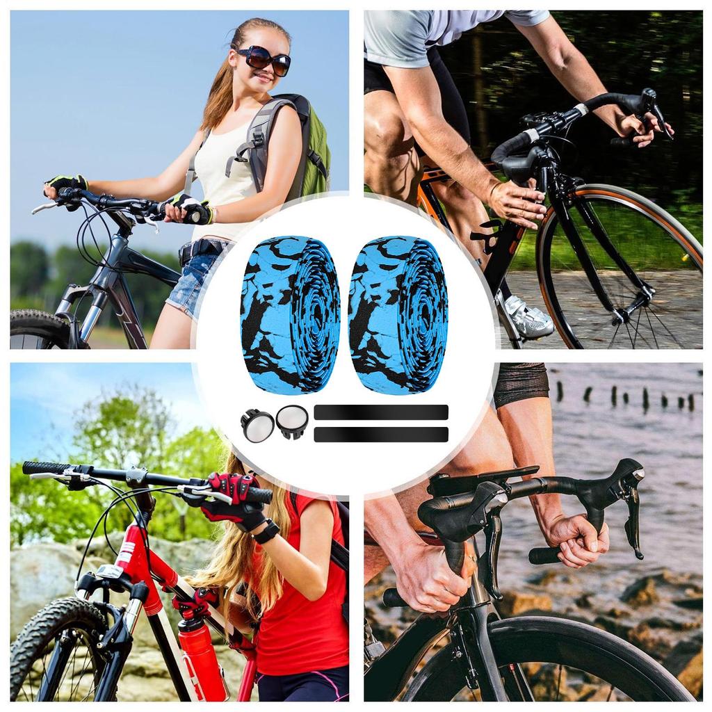 Handlebar Tape EVA Adhesive Shock-Absorbing Grip Handlebar Tape For Road Bike For Riding Motorcycling Comfort Upgrade