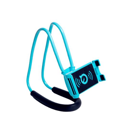 

Flexible Portable Hanging Neck Lazy Mobile Phone Holder Stand Bracket for Bed синий