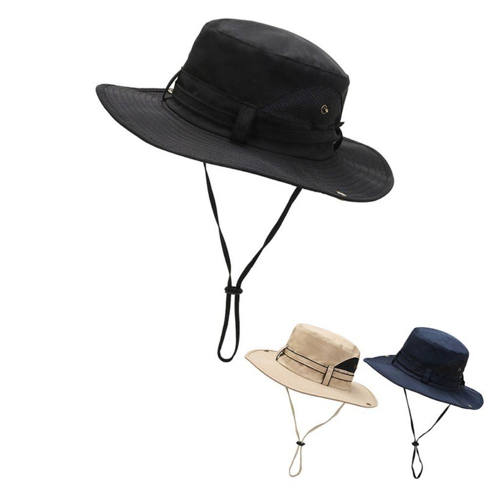 UV Protection Men Bucket Hat Fishing Hat Sun Hat Fashion Hiking Hats