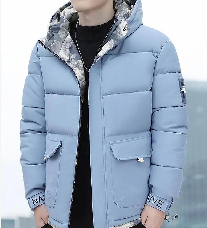 New Hooded Winter Jacket Warm Man Jackets Coats Outwear Snow Windbreaker Male Parka Overcoats Hooded Men Solid Color Parkas