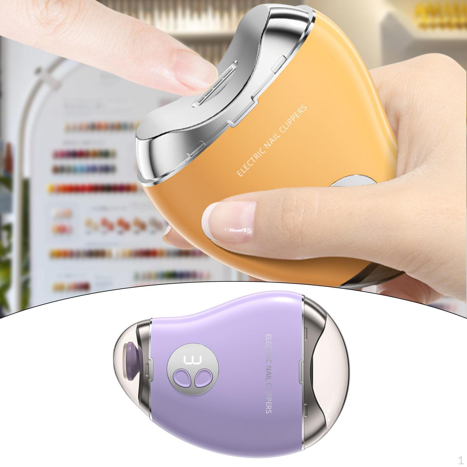 

Электрический автоматический маникюрный педикюрный аппарат, 3 скорости триммер для ногтей Purple