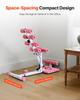 Deep Squat Machine, Adjustable Glutes Trainer Machine with 3 High-Strength Resistance Bands, Folding Core Leg & Glutes Exercise Trainer, Push Up