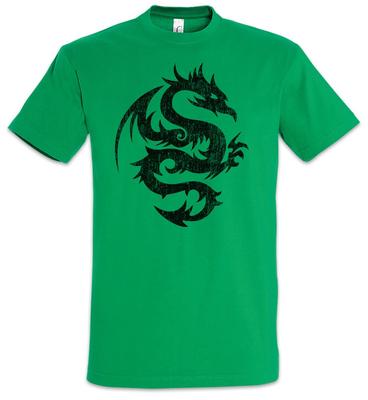 Tribal Chinese Dragon III T-Shirt China Symbol Sign Tattoo Knot