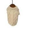 Pet Autumn and Winter Diamond Fried Dough Twists Sweater Knitting Gentle Dog Sleeveless Sweater Puppy Clothes for Small Dogs
