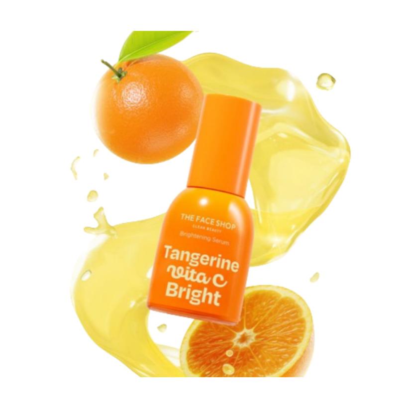 The Face Shop Tangerine Vita C Brightening Serum 35ml Vitamin C Radiance Korea Beauty
