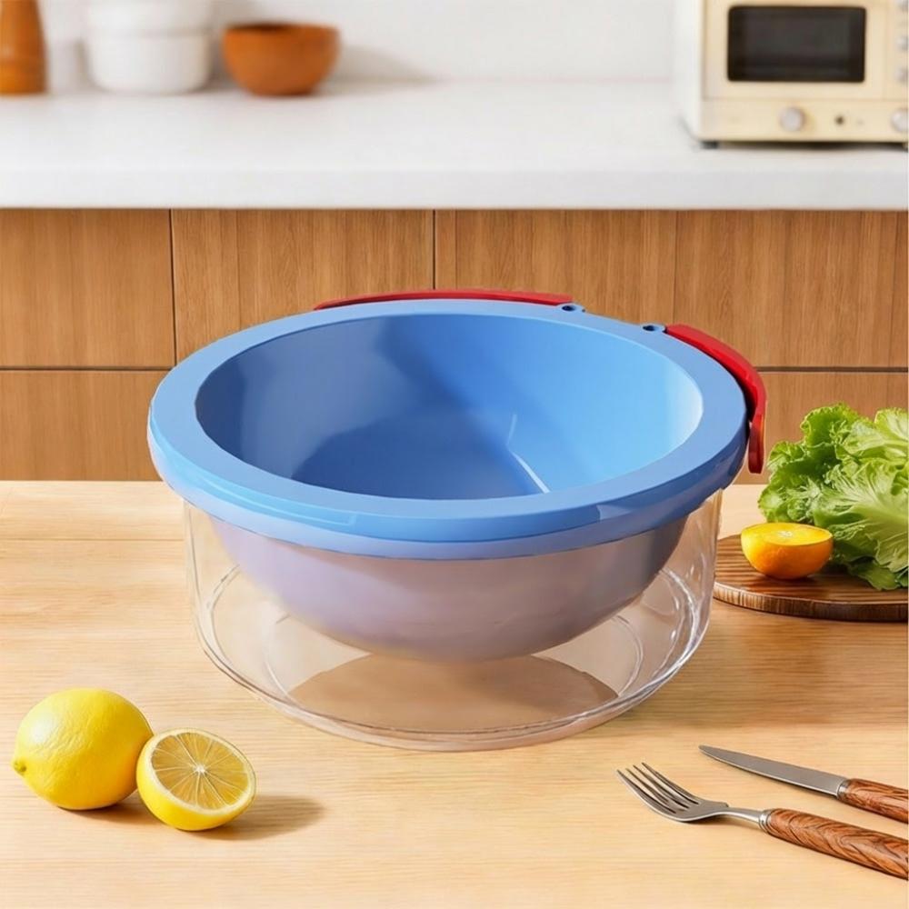 Plastic Double-Layer Drain Basket Sturdy Grain Washing Basin Kitchen Storage Baskets  Grain Washing