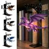 Mystisches Fabelwesen Dekor Fantasy Drache Bücherregal Lampe, Retro Fliegendes Licht, Nachtlicht Kreatives Buchstütze für Bibliothek Leseecke Arbeitszimmer