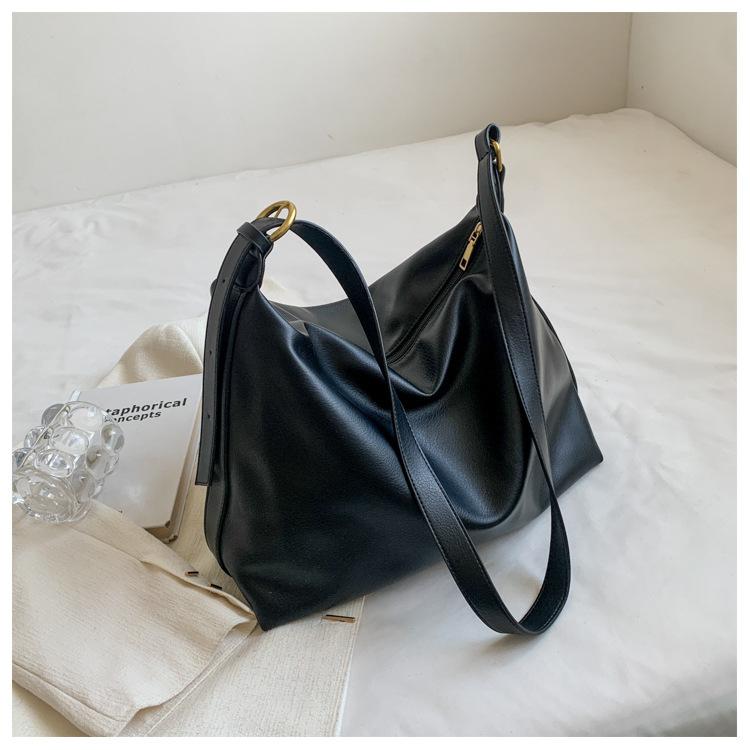 New Women's Bag, Large Capacity Bag, Shoulder Crossbody Bag, Class Commuting Retro Versatile Shoulder Tote Bag