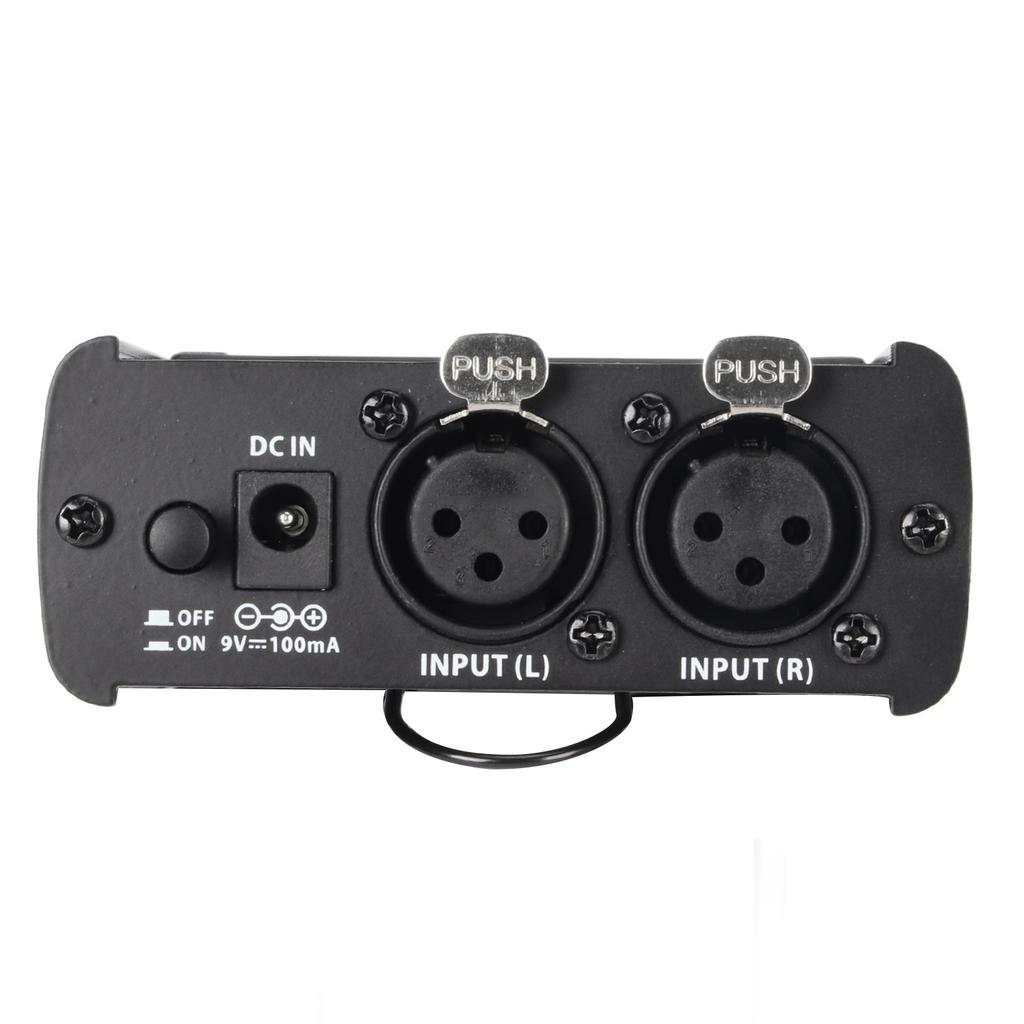 Headphone Amplifier 2CH Stereo Passive Mixer Portable Studio Headphone Amplifier Mixer