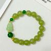 Natural Stone Beaded Bracelet for Women Semi Precious Gemstone Handmade Stretch 10mm Round Beads Bangle DIY Jewelry Gifts
