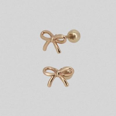Youngglow 14k Linie Schleife Piercing
