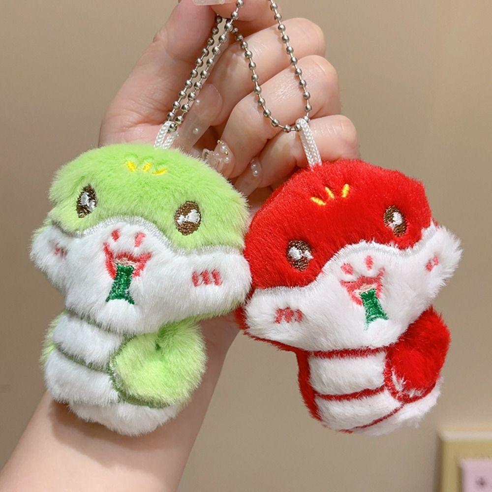 Hairpin New Year Pendant Red Hairband Plush Snake Year Headband Cute New Year Headdress  Prom Props