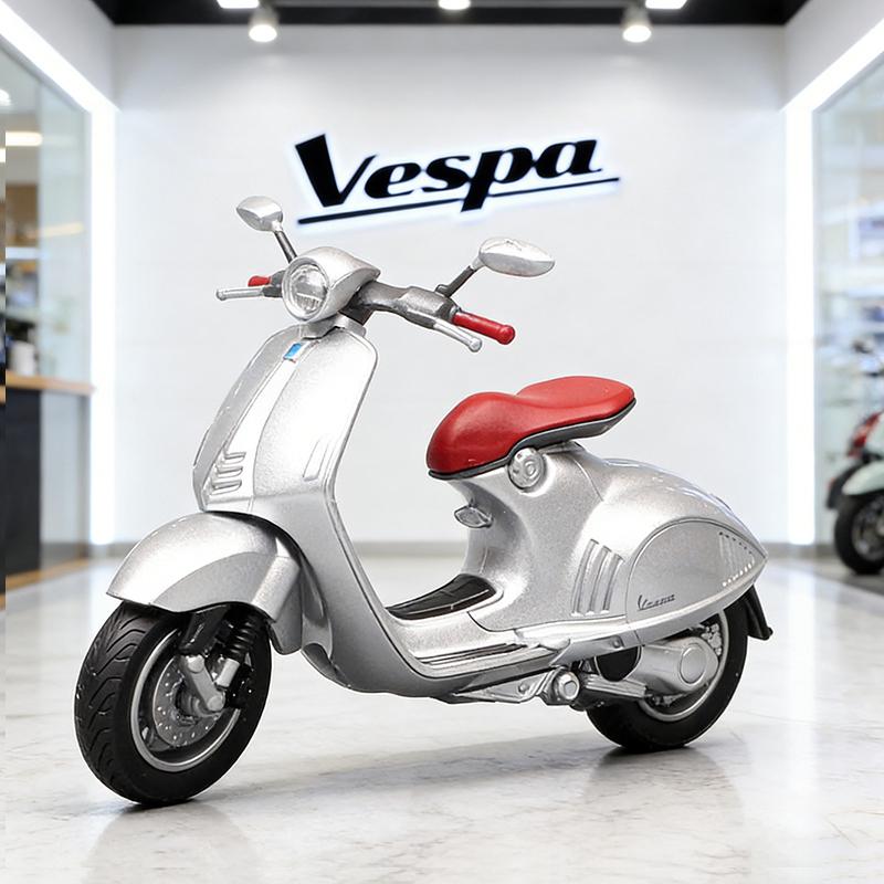 WELLY 1/18 2014 VESPA 946 Motorcycle Model Toy Vehicle Collection Autobike Shork-Absorber Off Road Autocycle Toys Car