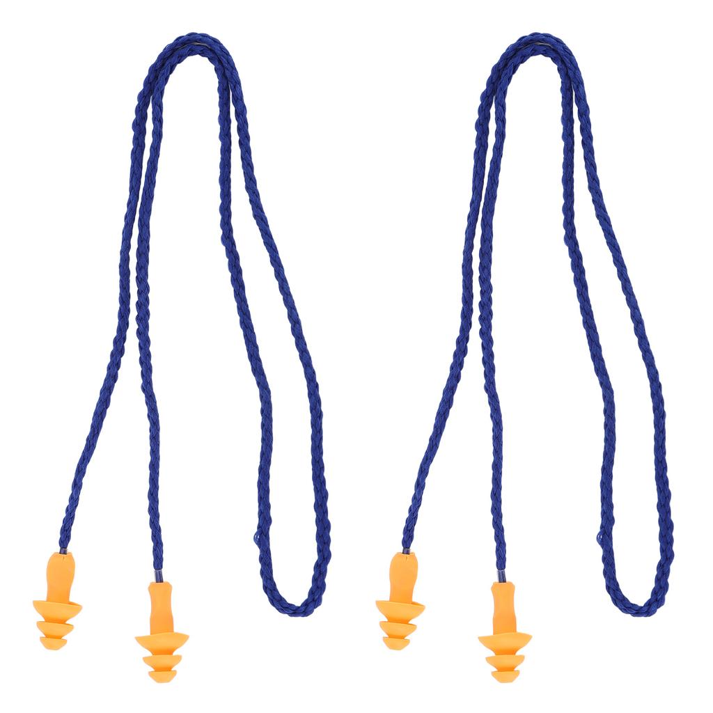 2 Stück Ohrstöpsel Weiches Silikon Ohrstöpsel Baumdesign Lärmreduzierung mit Draht zum Schlafen Schwimmen