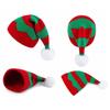 Christmas Day Hat Knitted Contrasting Splicing Striped Pullover Hat Warm Ear Protection Woolen Hat Christmas Hat
