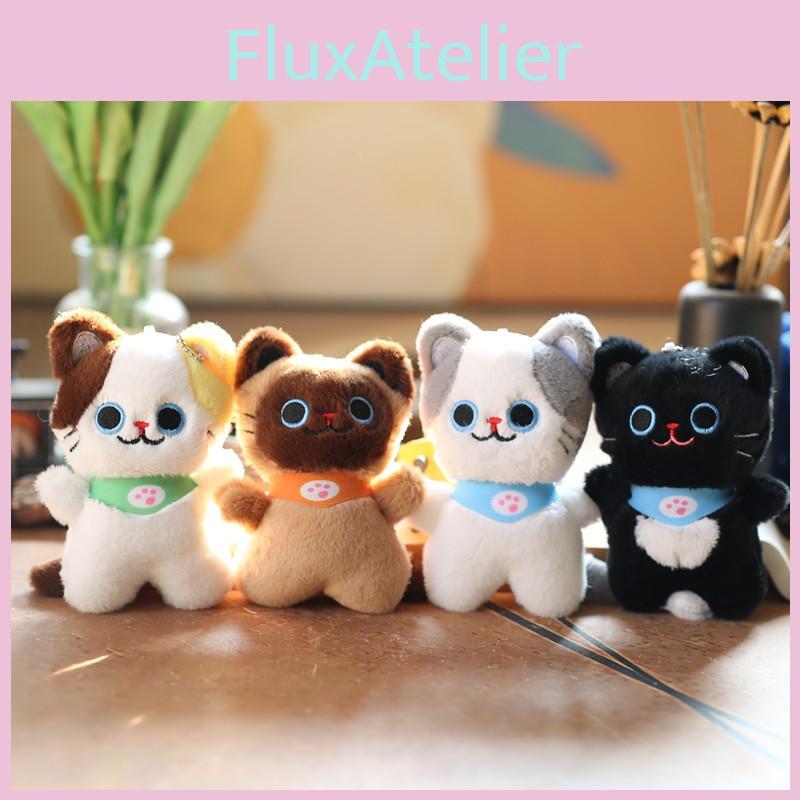 Fluffy Little Cat Plush Keychain Ultra Soft Stuffed Doll Bag Accessory