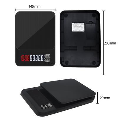 3kg/0.1g 10kg/1g Electronic Drip Coffee Scale LCD Digital Weight Balance Scales Kitchen Household Coffee Timer