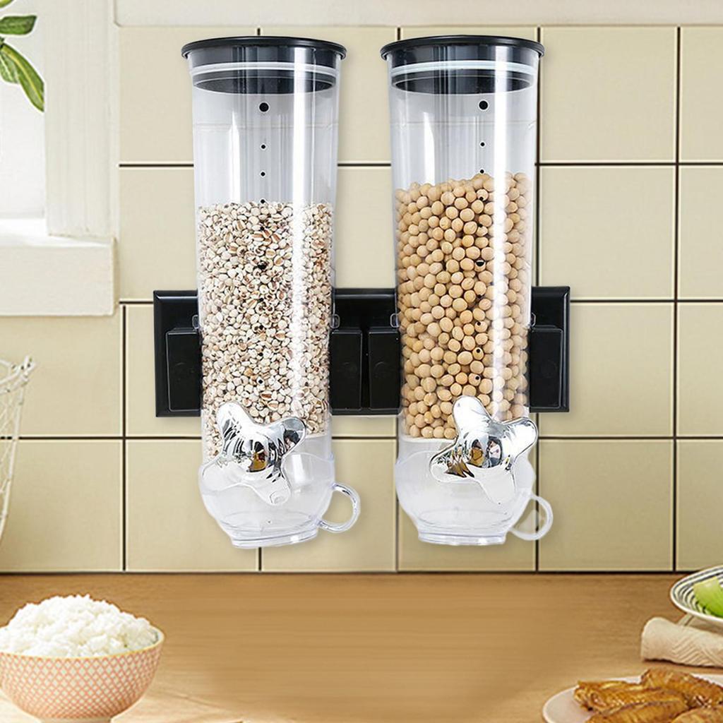Dry Food Cereal Dispenser Decor Bin Can Versatile Jar Convenient Candy Dispenser Machine for Snack Holiday Home Gift Pantry