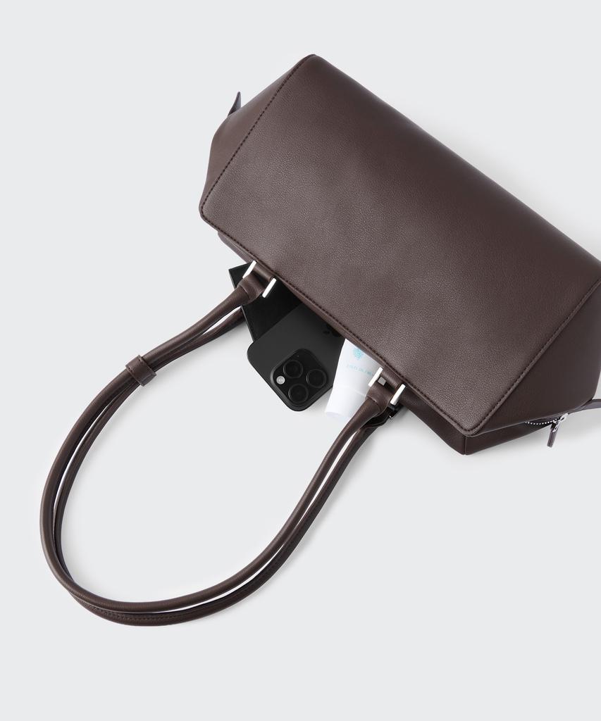 Musinsa Standard Woman Hexagon Dachshund Shoulder Bag [Dark Brown]