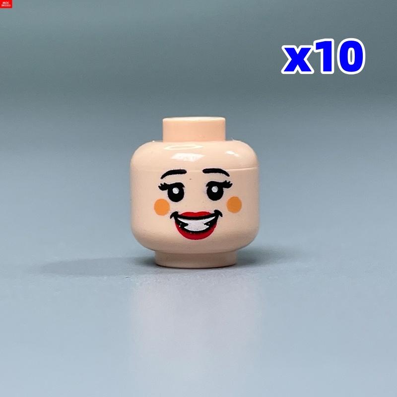 Custom Build Bricks Printed Head Face Expression 4cm Action Figure Body Part DIY Educational Toy Creating Bricks Toysets Ideal For Youngsters Gift