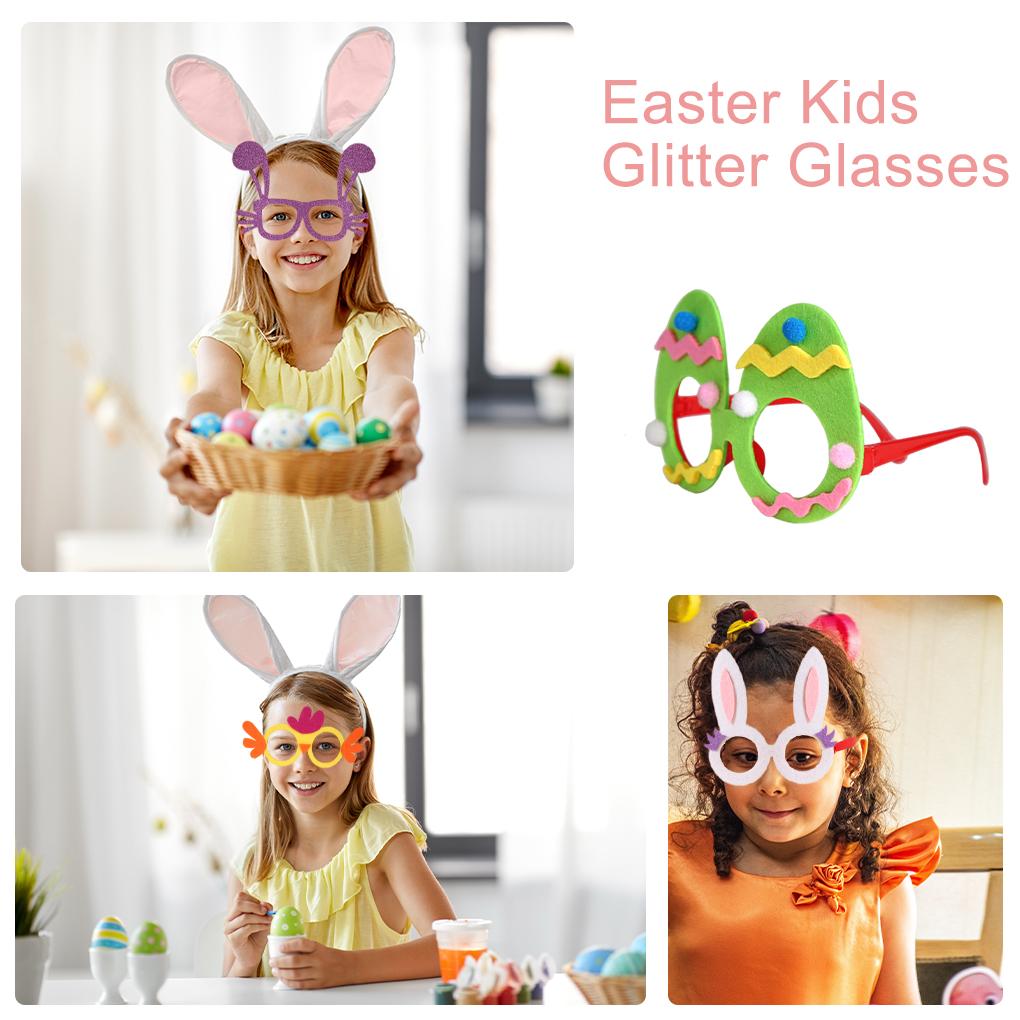 Ostern Glitzerbrillen Tier Verkleidungsspiel Kostüme Geburtstag Plastikbrillen Dekoration Geschenke Accessoires Ornamente