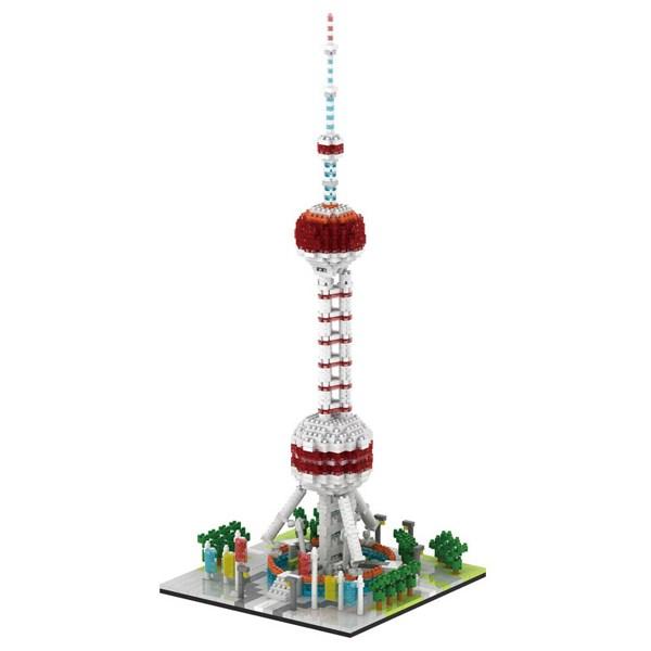 

Мировая архитектура Dongbang Tower наноблок, смешанные цвета, популярные корейские игрушки