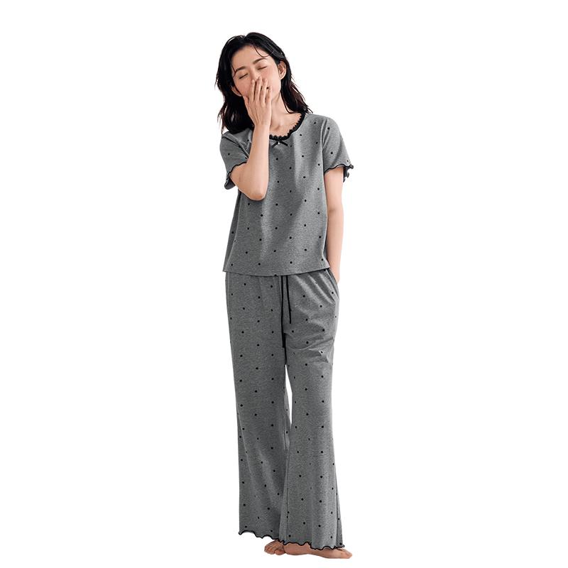 Women s Cooling Short Sleeve Pajama Set M