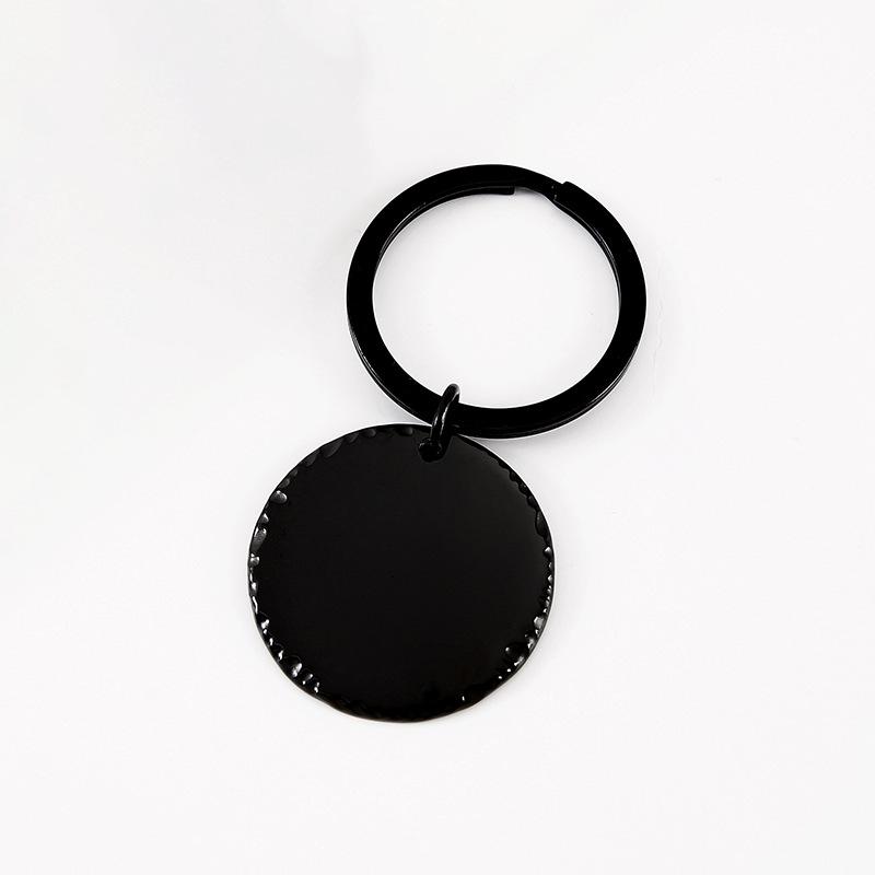 Stainless Steel Round Keychain with Laser Engraving & UV Color Printing