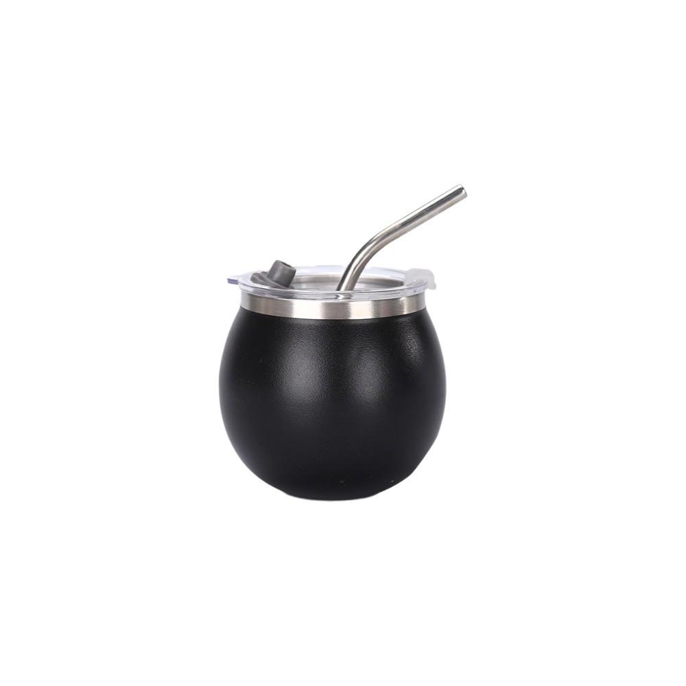 with Straw and Lid Portable Egg Cup Double Wall Tumbler Cup Argentine Yerba Mate Cup  Office