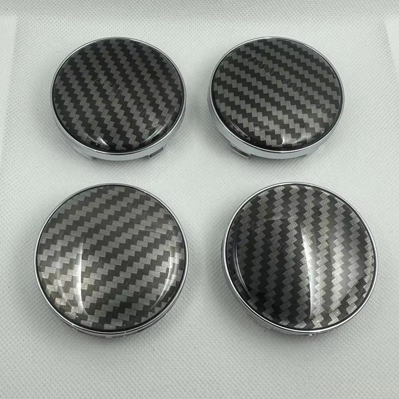 

4 шт./компл. 60 мм 3D углеродное волокно колпачок ступицы колеса автомобиля пылезащитная крышка универсальные колпачки ступицы колеса автомобиля аксессуары серебряный