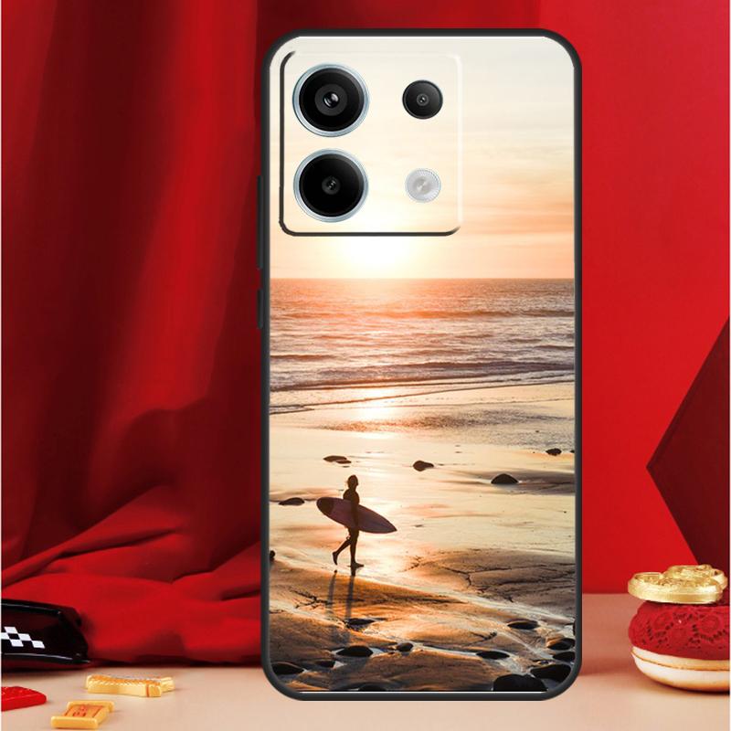 Surfing Wave Phone Case For Xiaomi Redmi Note 13 Pro 12 10 9 8 11 Pro 12S 11S 10S 9S 10A 9C 10C 12C 13C