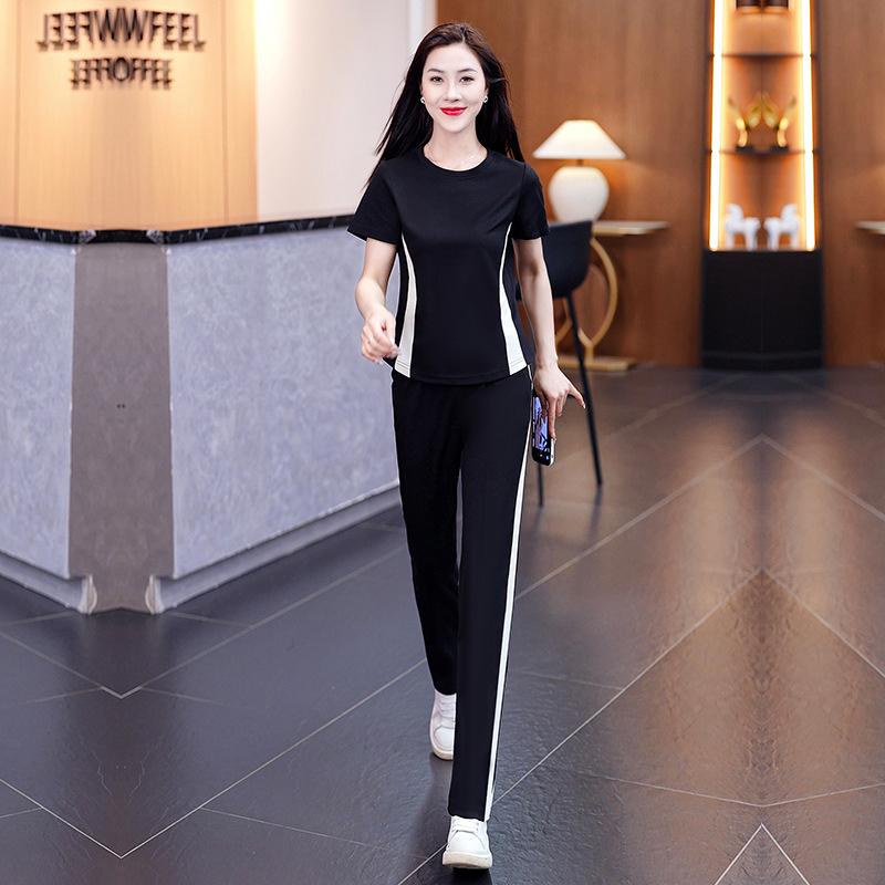 Women's Summer 2024 Square Dance Fashion Two-Piece Suit