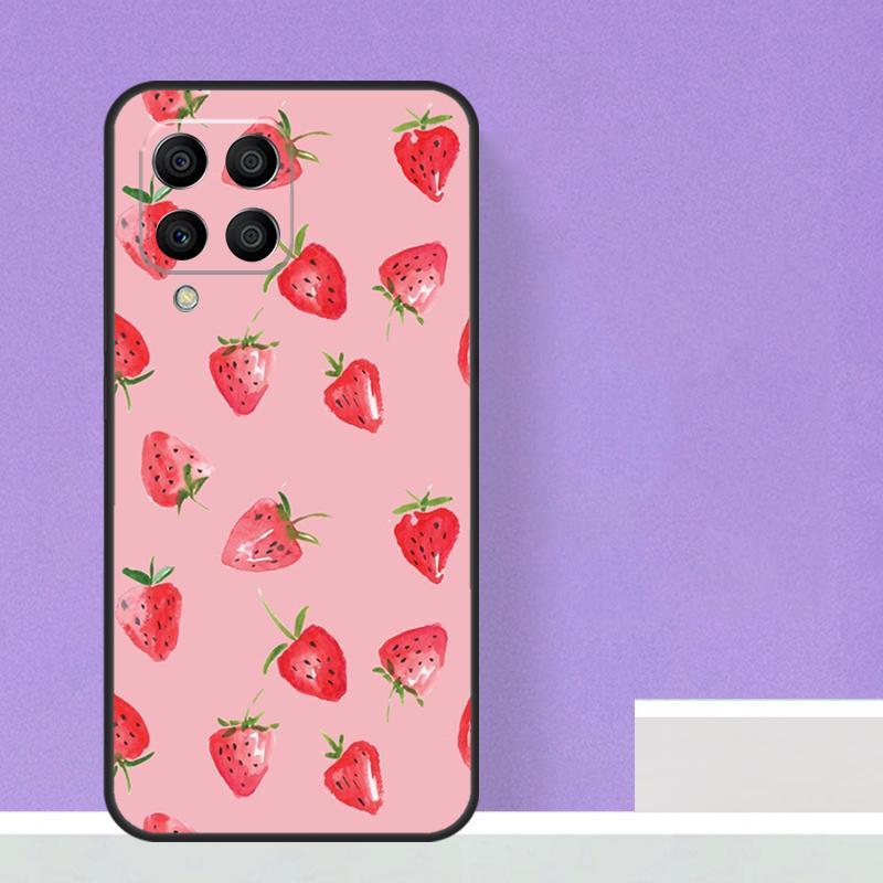 Cute Strawberry For Samsung Galaxy M21 M51 M12 M32 M52 M13 M23 M33 M53 M34 M54 M30s M31s M15 M55 M20 Case