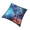 Nunu Willump Throw Pillow Case League Of Legends Game Backpack Coussin Covers DIY Printed Kawaii Home Decor