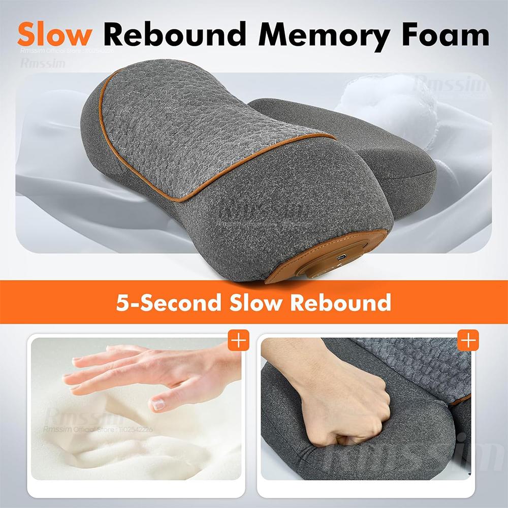 Pillow Massage Neck Hump, Traction Massager with Heat, 3 In 1 Neck Massage Pillow Heated Massages Necks Pillows Heated Traction