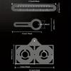 12 Aluminum Alloy Folding Ruler For Tile Positioning Opening Manual DIY Measuring Ruler Multi-Functional Measuring Ruler