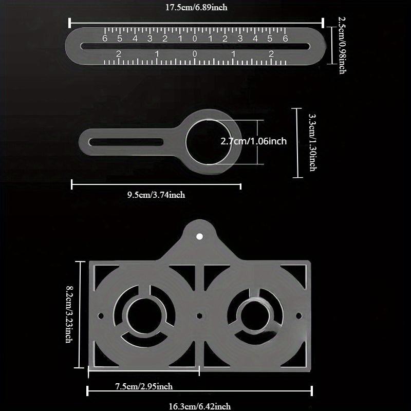 12 Aluminum Alloy Folding Ruler For Tile Positioning Opening Manual DIY Measuring Ruler Multi-Functional Measuring Ruler