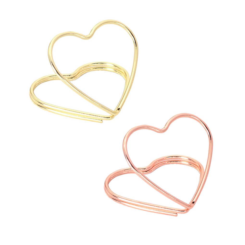 10Pcs Dining Table Clips Metal Double-Layer Anti-Rust Cards Holders DIY Message Crafts Rack Wedding Party Home Office