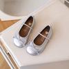 Spring Autumn Birthday Children Leather Shoes For Girls Fashion Korean Soft Sole Anti-slippery Sweet Bowtie Princess Shoes